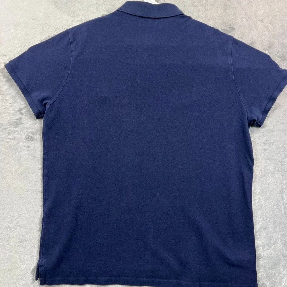 Polo Ralph Lauren Polo Shirt Mens XL Navy Big Pony Crest Custom Slim Fit
